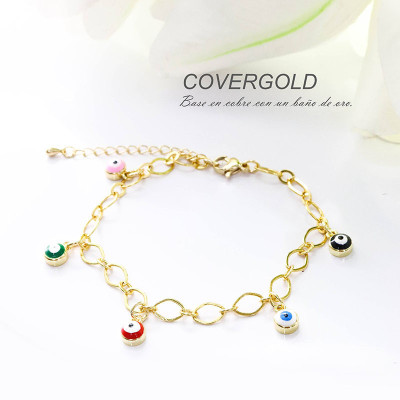 Pulsera de ojo turco en covergold