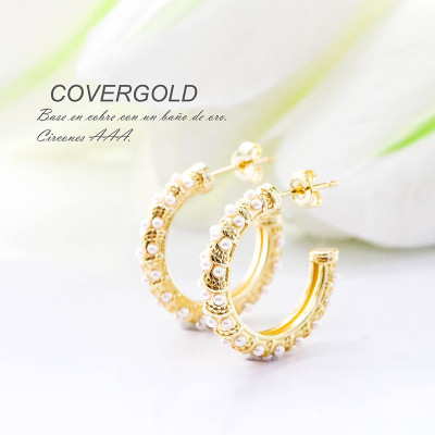 Aretes en covergold