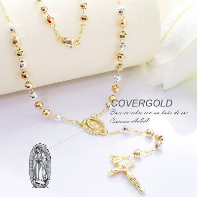 Camándula en covergold con baño en Rodio