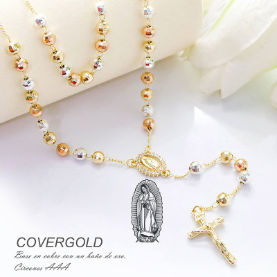 Camándula en covergold con baño en Rodio