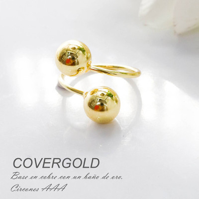 Anillo en covergold con baño en Rodio