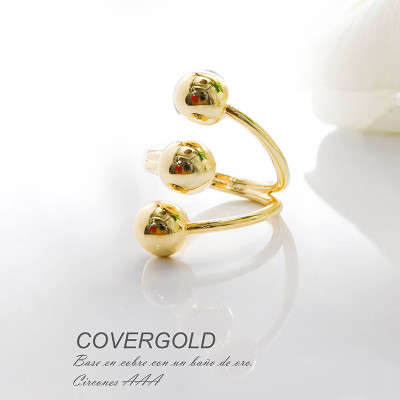 Anillo en covergold con baño en Rodio
