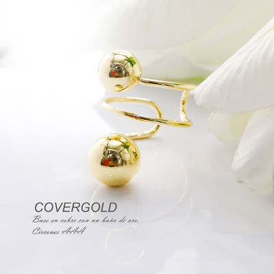 Anillo en covergold con baño en Rodio