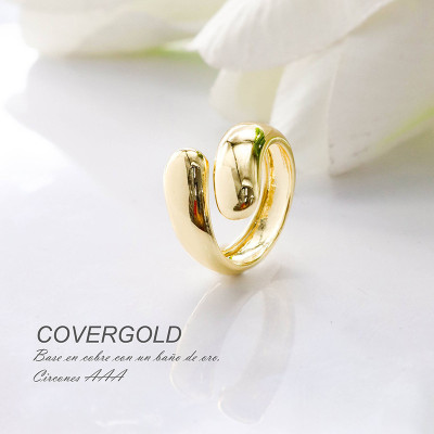Anillo en covergold con baño en Rodio