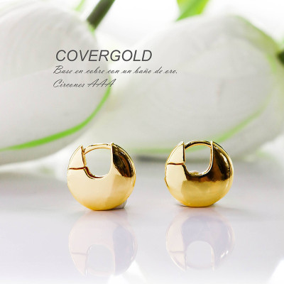 Aretes en covergold con baño en Rodio