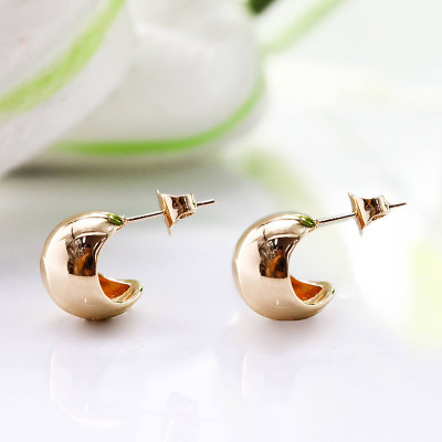 Aretes en covergold con baño en Rodio