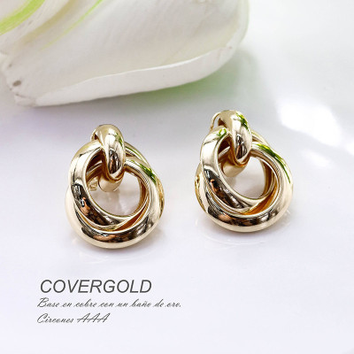 Anillo en covergold con baño en Rodio