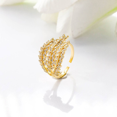 Anillo en covergold con baño en Rodio