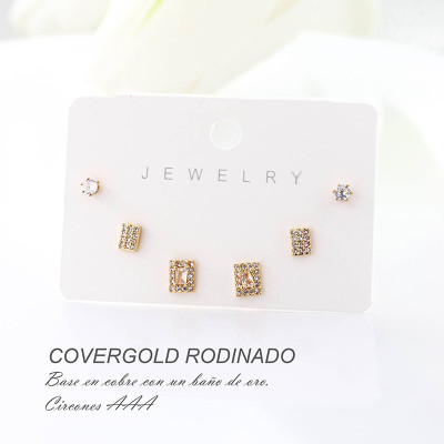 Earcuff en covergold con baño en Rodio