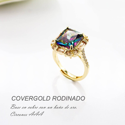 Anillo en covergold con baño en Rodio