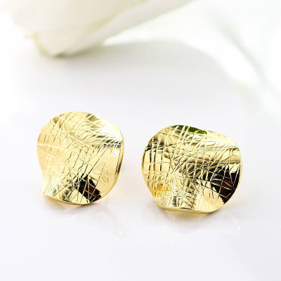 Aretes en covergold con baño en Rodio