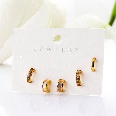 Set x 3 aretes en Rodio