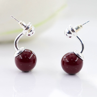 Aretes Ancora en covergold Rodinado