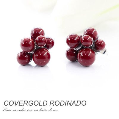 Aretes Ancora en covergold Rodinado