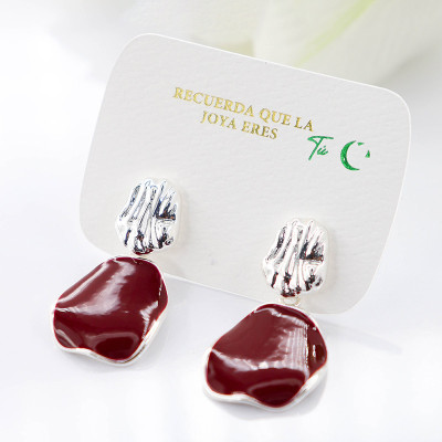 Aretes Ancora en covergold Rodinado
