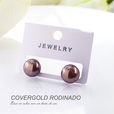 Aretes en covergold rodinado