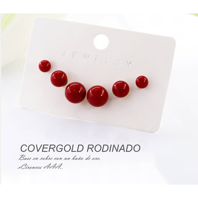 Aretes en covergold rodinado