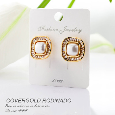 Aretes en covergold rodinado