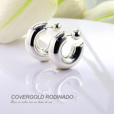Aretes en covergold rodinado
