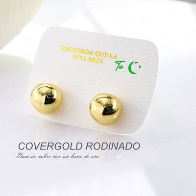 Aretes en covergold rodinado