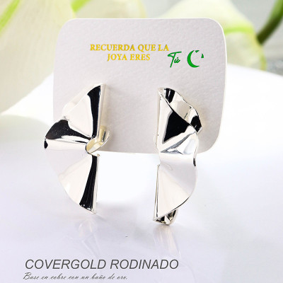 Aretes en covergold rodinado