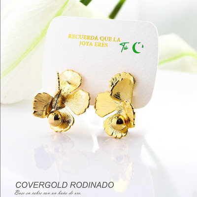 Aretes en covergold rodinado