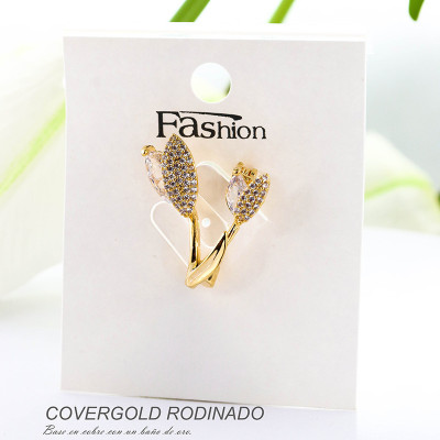Broches en covergold rodinado