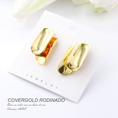 Aretes en covergold rodinado