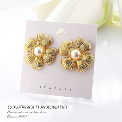 Aretes en covergold rodinado