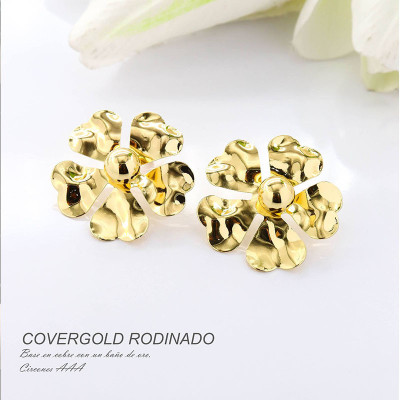 Aretes en covergold rodinado