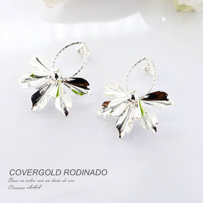 Aretes en covergold rodinado