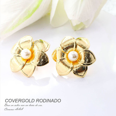 Aretes en covergold rodinado