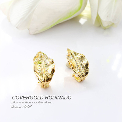 Aretes en covergold rodinado