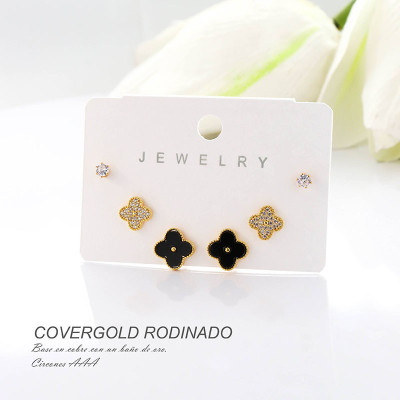 Aretes en covergold rodinado