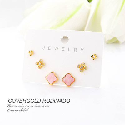 Aretes en covergold rodinado