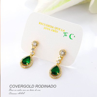 Aretes en covergold rodinado