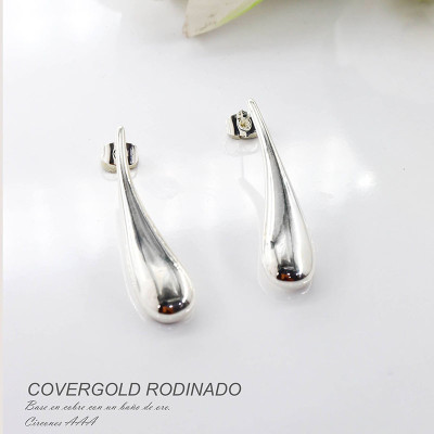 Aretes en covergold rodinado