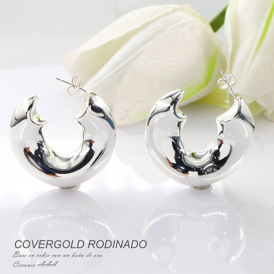 Aretes en covergold rodinado