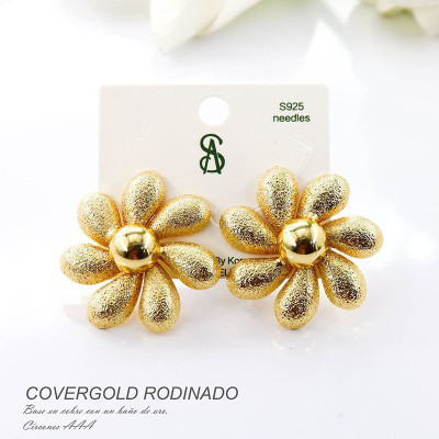Aretes en covergold rodinado