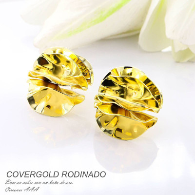 Aretes en covergold rodinado