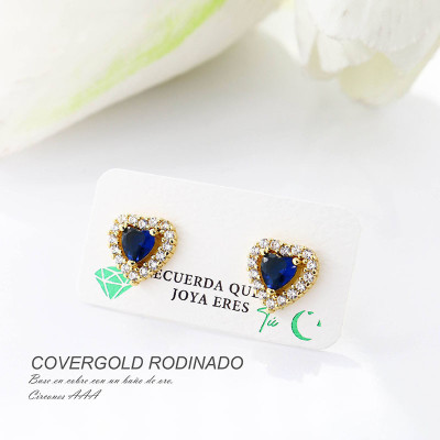 Aretes en covergold rodinado