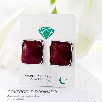 Aretes en covergold rodinado