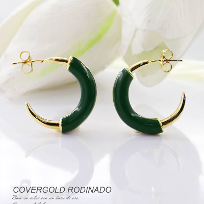 Aretes en covergold rodinado