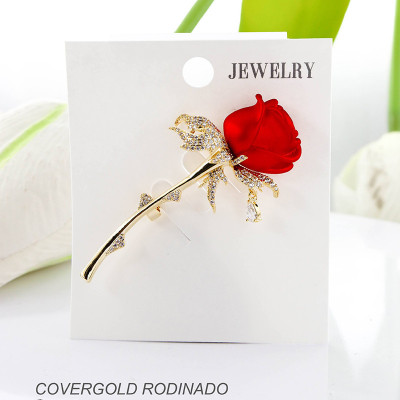Broches en covergold rodinado