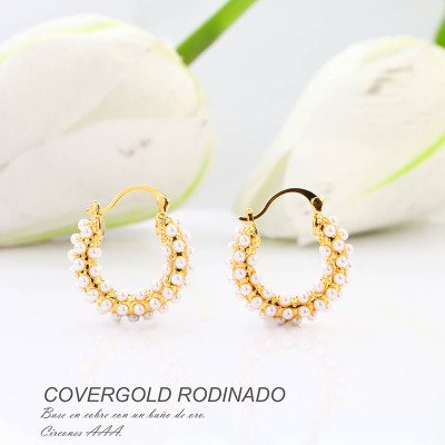 Aretes en covergold rodinado