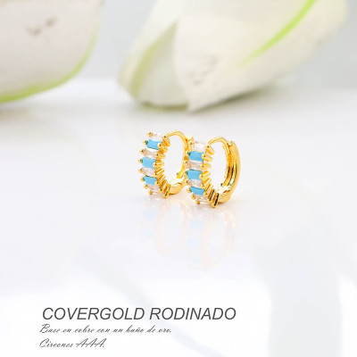 Aretes en covergold rodinado