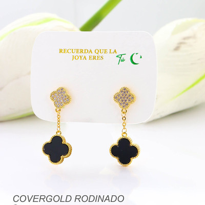 Aretes en covergold rodinado