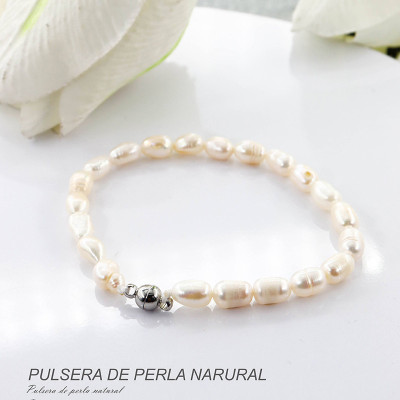 Pulsera de perla natural