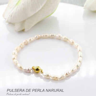 Pulseras de perla natural