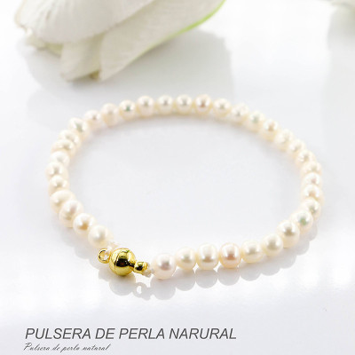Pulseras de perla natural